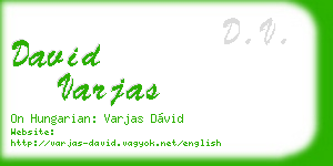 david varjas business card
